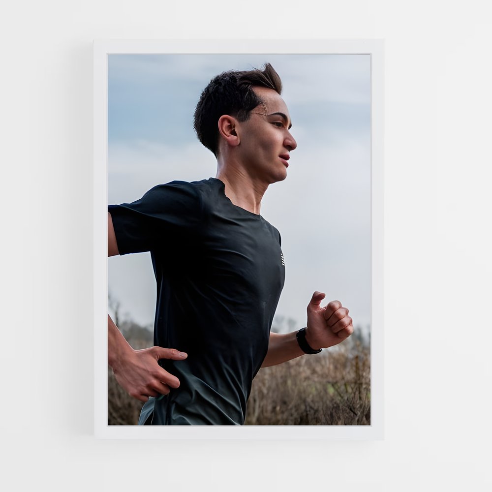Poster En Course Libre – affiche Athlétisme (vue 3)